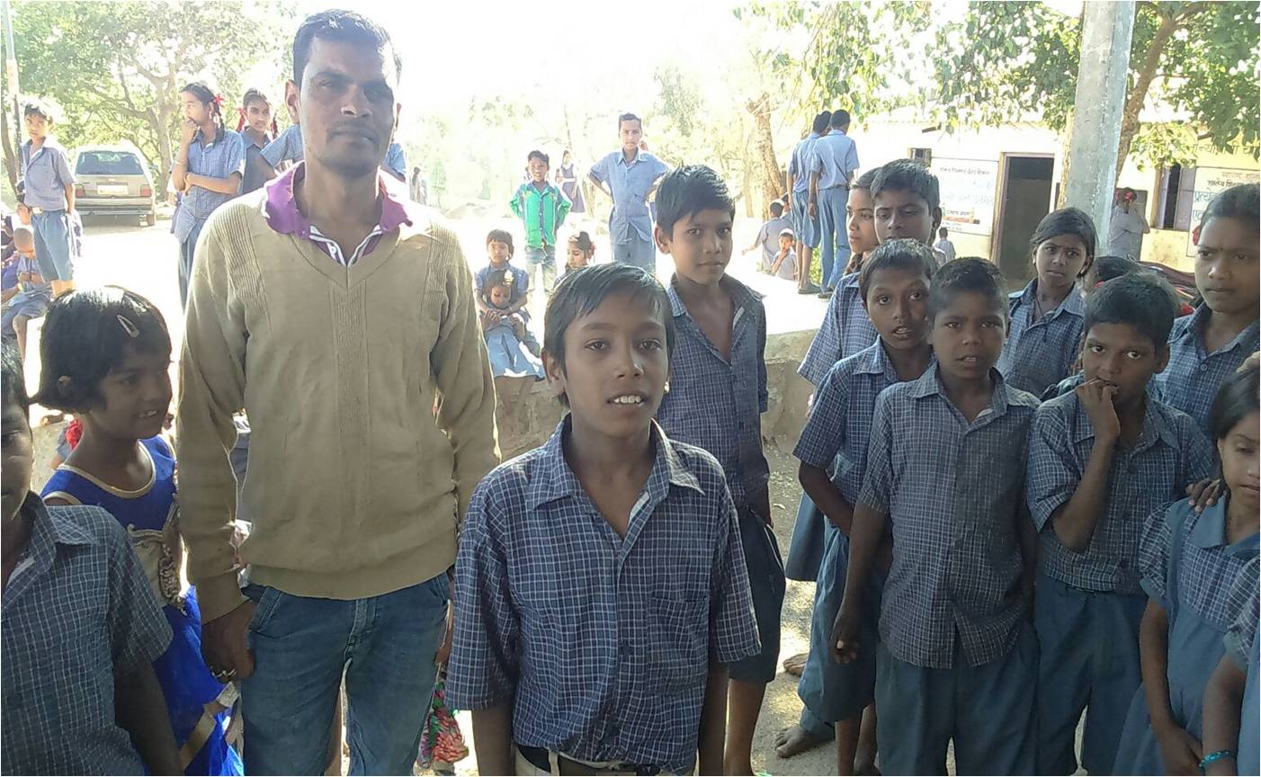 Slum children enrolled in the NMC school.