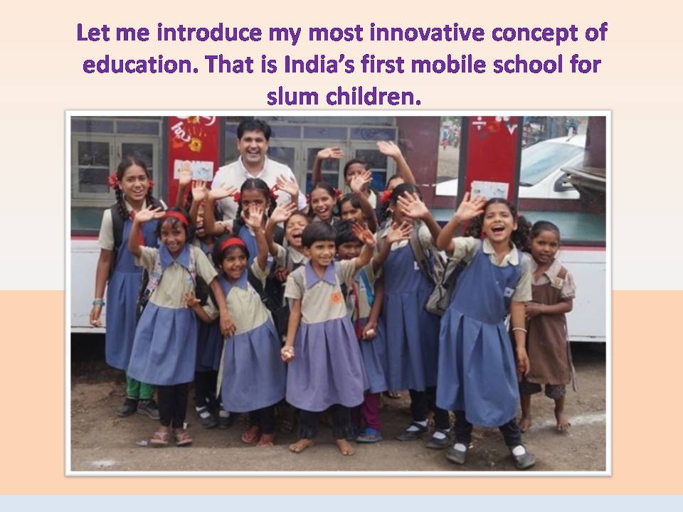 Slum children enrolled in the NMc school.